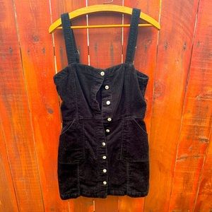 Corduroy black dress